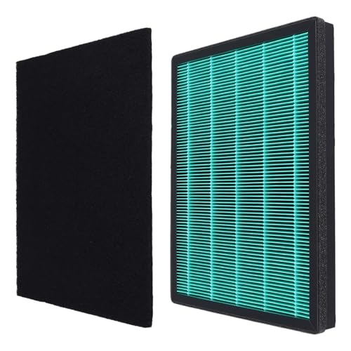 HSIFSKK Luftfilter, Kompatibel für COWAY Luftreiniger AP-1009CH AP-1008DH AP-1012GH AP-4072DH, Schwarz+Grün, Modern, Kunststoff + Baumwolle von HSIFSKK