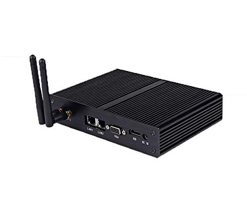 Celeron J1800 Dual core 2.4GHz Mini Box PC Fanless PC Nano PC htpc with 4G RAM 120G SSD Support Linux/Windows USB3.0 HDMI VGA Dual LAN Duak RS232 WiFi Included,Aluminum Shell,HD 1080P von HSIPC