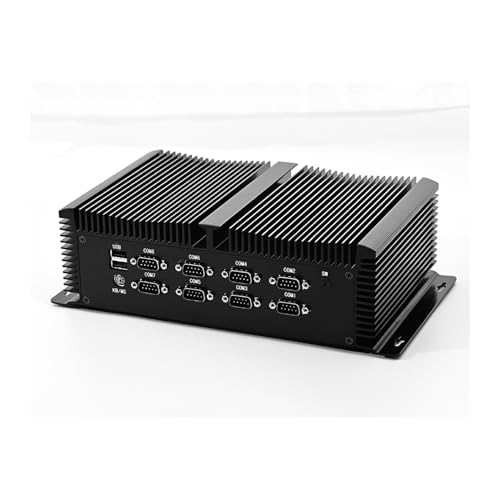 HSIPC Alder Lake 12th i7 8 Core 1255U industrail PC, Fanless PC, IPC with 32G RAM 512G SSD 6 COM, 3 HDMI, 2 GBE, GPIO, USB WiFi Included von HSIPC