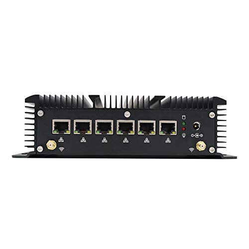 HSIPC New Kaby Lake i3 7167U Industrial Firewall PC Fanless PC Nano Box(16G 512G) with Multi LAN 6 NIC AES for Network Security Application,HDMI USB3.0 COM,Pfsense LEDE ESXI Openwrt von HSIPC