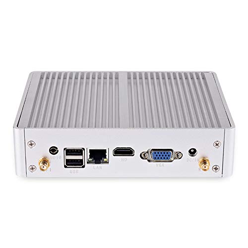 New Haswell i5 4200U Fanless PC, Mini Box PC, HTPC, Desktop PC Support with 4G RAM, 64G SSD Support Win 7/8 System 4 USB3.0 Support VGA HDMI dual diaplay HD 1080P 4K von HSIPC