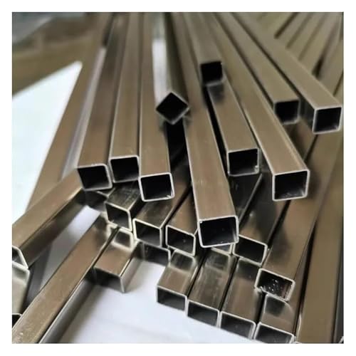 HSIRYAOHD 1 x Vierkantrohr aus 304 Edelstahl, 500 mm hohle Vierkantstahlstange, 15 x 15 mm – 40 x 40 mm Durchmesser, rechteckiges Rohr (40 mm x 40 mm x 1 mm) von HSIRYAOHD