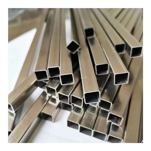 HSIRYAOHD 1 x Vierkantrohr aus 304 Edelstahl, hohles Vierkantstahlrohr, 3 x 3 mm, 4 x 4, 5 x 5, 6 x 6, 7 x 7, 8 x 8 mm, rechteckiges Rohr mit kleinem Durchmesser (3 x 3 x 1 mm) von HSIRYAOHD