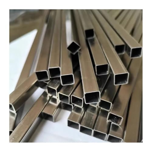HSIRYAOHD 1 x kleines Vierkantrohr aus 304 Edelstahl, hohl, quadratisch, Stahlstange, kleiner Durchmesser, rechteckiges Rohr, 3 x 3, 4 x 4, 5 x 5, 6 x 6, 7 x 7, 8 x 8 (5 x 5 x 1 mm) von HSIRYAOHD