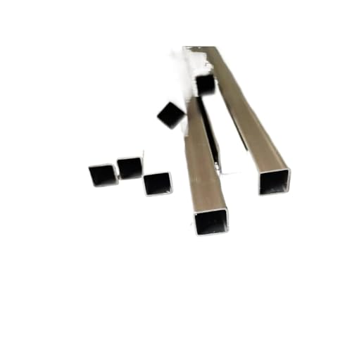 HSIRYAOHD 1 x kleines Vierkantrohr aus 304 Edelstahl, hohl, quadratisch, Stahlstange, kleiner Durchmesser, rechteckiges Rohr, 3 x 3, 4 x 4, 5 x 5, 6 x 6, 7 x 7, 8 x 8 (6 x 6 x 0,5 mm) von HSIRYAOHD