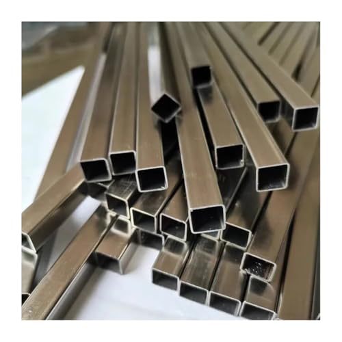 HSIRYAOHD 1 x kleines Vierkantrohr aus 304 Edelstahl, hohl, quadratisch, Stahlstange, kleiner Durchmesser, rechteckiges Rohr, 3 x 3, 4 x 4, 5 x 5, 6 x 6, 7 x 7, 8 x 8 (7 x 0,5 mm) von HSIRYAOHD