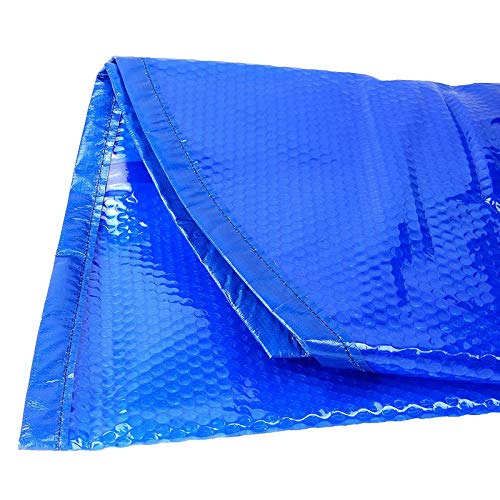 HSIRYAOHD Blue Bubble Rechteckige Poolabdeckung für aufblasbare Pools/Rahmenpools/oberirdische Pools, Solarheizfolie, schwimmende Plane mit Ösen (Größe: 1 m × 2 m)) von HSIRYAOHD