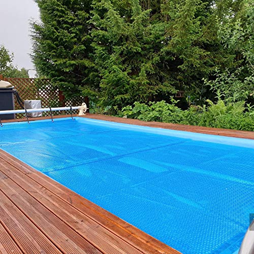 HSIRYAOHD Bubble Summer Solar-Poolabdeckung, rechteckige Heizdecke, robuste Plane mit Ösen, für aufblasbare Schwimmbäder, Bodenpools (Größe: 3 m x 8 m) von HSIRYAOHD