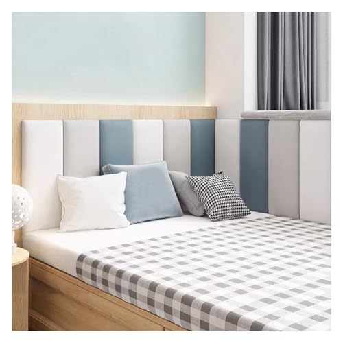 HSIRYAOHD Gepolstertes Kopfteil, selbstklebende Wandaufkleber, 3D-Anti-Kollisions-Kopfteil-Wandpolsterung für Full, Queen und King Bed HSIRYAOHD Gepolstertes Kopfteil, selbstklebende Wandaufkleber, 3D-Anti-Kollisions-Kopfteil-Wandpolsterung für Full, Queen und King Bed von HSIRYAOHD
