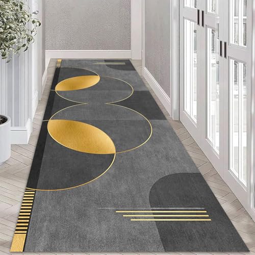 HSIRYAOHD Klassischer Teppich, schmal, Breite 60 cm, 70 cm, 80 cm, 90 cm, 100 cm, 120 cm, waschbar, extralang, 100 cm, 2 m, 300 cm, 4 m, 5 m, 6 m, rutschfeste Fußmatte (60 x 100 cm) von HSIRYAOHD