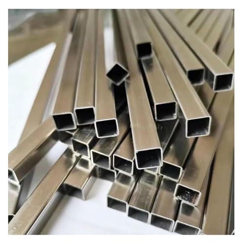 HSIRYAOHD Kleines Vierkantrohr aus 304 Edelstahl, hohl, quadratisch, Stahlstange, kleiner Durchmesser, rechteckiges Rohr, 3 x 3 mm, 4 x 4, 5 x 5, 6 x 6, 7 x 7, 8 x 8 mm, 1 Stück (8 x 8 x 1 mm) von HSIRYAOHD