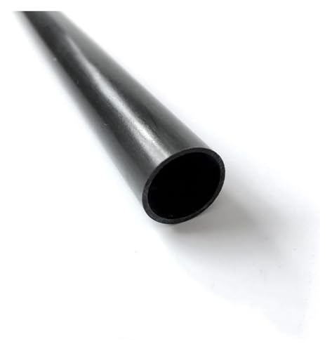HSIRYAOHD Kohlefaser-Rohr, Länge 500 mm, hohle Kohlefaserstange, Karbonrohr, Flugzeugsteifung, Rundrohre (2 x 1 x 500 mm), 2 Stück von HSIRYAOHD