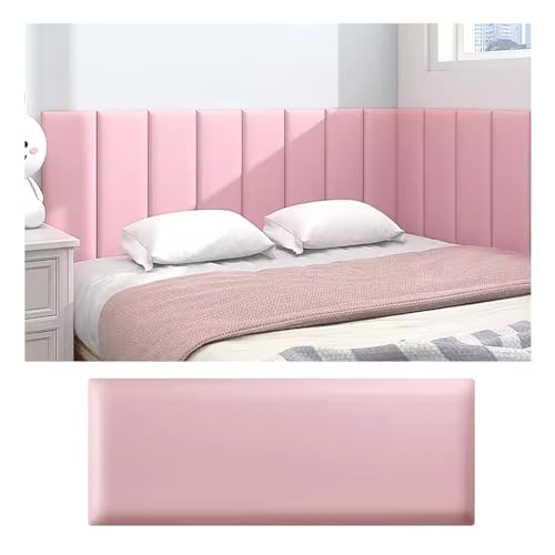HSIRYAOHD Kopfteil zum Abziehen und Aufkleben, wasserdichtes gepolstertes Wandpaneel, 3D-Anti-Kollisions-Wandpolsterung, Queen-Kopfteil, für Kinderzimmer, Wanddekoration (Farbe: Rosa, Größe: 140 x 50 HSIRYAOHD Kopfteil zum Abziehen und Aufkleben, wasserdichtes gepolstertes Wandpaneel, 3D-Anti-Kollisions-Wandpolsterung, Queen-Kopfteil, für Kinderzimmer, Wanddekoration (Farbe: Rosa, Größe: 140 x 50 von HSIRYAOHD