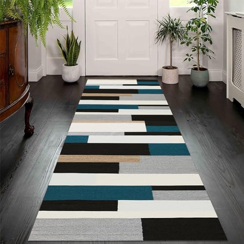 HSIRYAOHD Langer Flurläufer mit rutschfester Unterseite, Breite 60 cm, 70 cm, 80 cm, 90 cm, 100 cm, 120 cm, waschbare Bodenmatte (Größe: 60 x 500 cm) von HSIRYAOHD