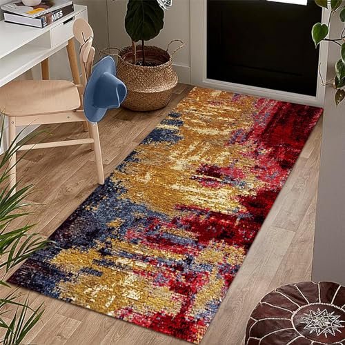 HSIRYAOHD Moderner abstrakter Langläufer, rutschfest, waschbar, Teppichläufer für Flur, Eingang, Flur, Treppen, individuelle Bodenakzente, 60 cm, 70 cm, 80 cm, 90 cm, 100 cm, 120 cm breit (80 x 200 °C HSIRYAOHD Moderner abstrakter Langläufer, rutschfest, waschbar, Teppichläufer für Flur, Eingang, Flur, Treppen, individuelle Bodenakzente, 60 cm, 70 cm, 80 cm, 90 cm, 100 cm, 120 cm breit (80 x 200 °C von HSIRYAOHD