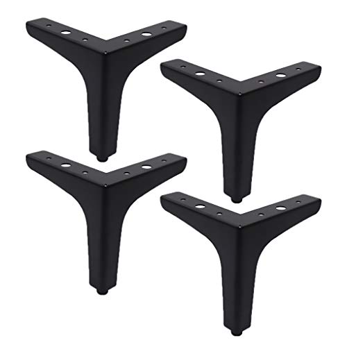 HSIRYAOHD Möbelbeine 4 Stück Möbelfüße Metall Möbelbeine T-Form Moderne Sofa Couch Beine Eisen Schrank Tisch Schreibtisch Bett Hocker Ersatzfüße Möbelerhöhungen mit S von HSIRYAOHD