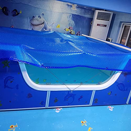 HSIRYAOHD Rechteckige Schwimmbadabdeckung, versiegelter Rand mit Ösen, Solarblasen-Wärmedämmungsfolie, staubdicht, regenfest, Poolschutz (Größe: 1 m x 1 m) von HSIRYAOHD