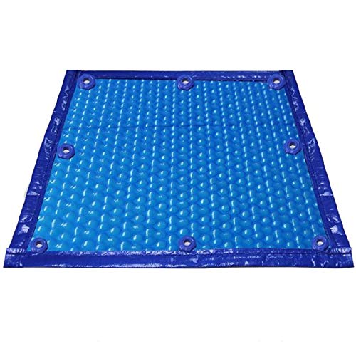 HSIRYAOHD Rechteckige Solar-Poolabdeckung mit Öse, 400 µm dick, Sommer-/Winter-Schwimmblasen, Thermo-Schwimmdecke, für oberirdische Pools (Größe 4 m x 5 m) von HSIRYAOHD