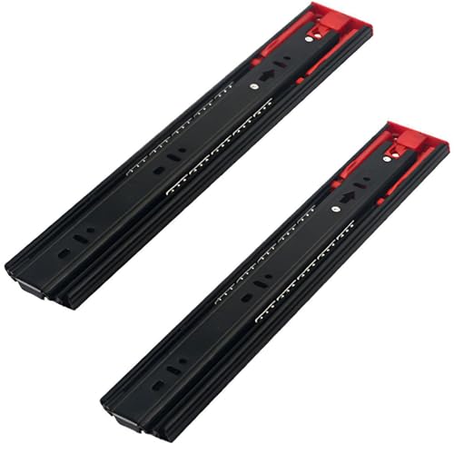 HSIRYAOHD Schubladenschienen zum Öffnen, Kugellager, Vollauszug, seitliche Montage, Schrankschienen, 400 mm, 1 Paar HSIRYAOHD Schubladenschienen zum Öffnen, Kugellager, Vollauszug, seitliche Montage, Schrankschienen, 400 mm, 1 Paar von HSIRYAOHD