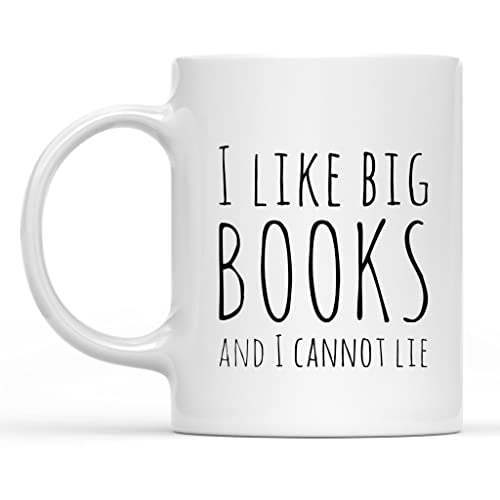 HSIRYAOHD The Best Mug I Like Big Books and I Cannot Lie Sarcastic Statement Buch Liebhaber Geschenk Kaffeetasse Spruch Keramiktasse 325 ml von HSIRYAOHD