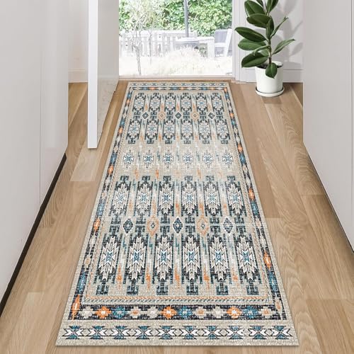 HSIRYAOHD Waschbarer Läufer für den Flur, rutschfeste Gummi-Rückseite, modern, weich, 100 cm, 1,5 m, 2 m, 250 cm, 300 cm, 4 m, 5 m, 6 m, individuelle Länge (80 x 450 cm) von HSIRYAOHD