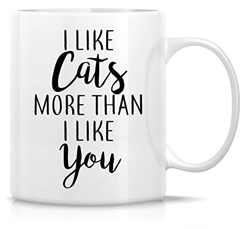 Lustige Tasse – "I Like Cats More Than You" Katzenliebhaber, 325 ml, Keramik-Kaffeetassen – lustig, sarkasmus, motivierend, inspirierend, Geburtstagsgeschenk für Ehefrau, Freundin, Freunde, Kollegen, Lustige Tasse – "I Like Cats More Than You" Katzenliebhaber, 325 ml, Keramik-Kaffeetassen – lustig, sarkasmus, motivierend, inspirierend, Geburtstagsgeschenk für Ehefrau, Freundin, Freunde, Kollegen, von HSIRYAOHD