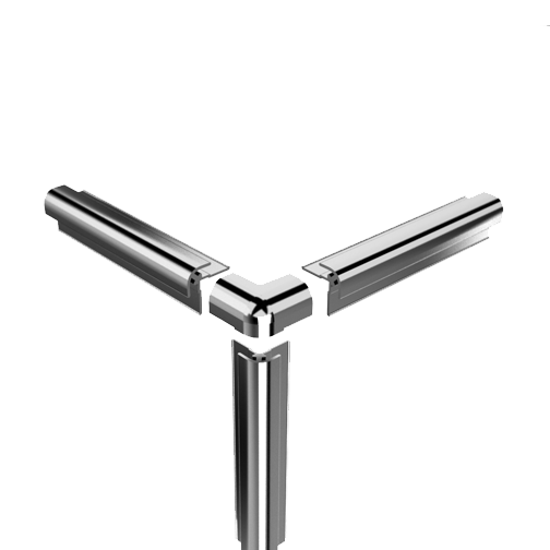 HSK 3D-Ecke, außen ca. 24 × 24 mm, 930006-41 930006-41 von HSK Duschkabinenbau KG