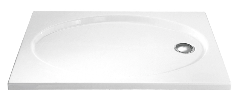 HSK Acryl Rechteck-Duschwanne flach 75 x 90 x 10 cm, ohne Schürze 520075-A-weiss von HSK Duschkabinenbau KG