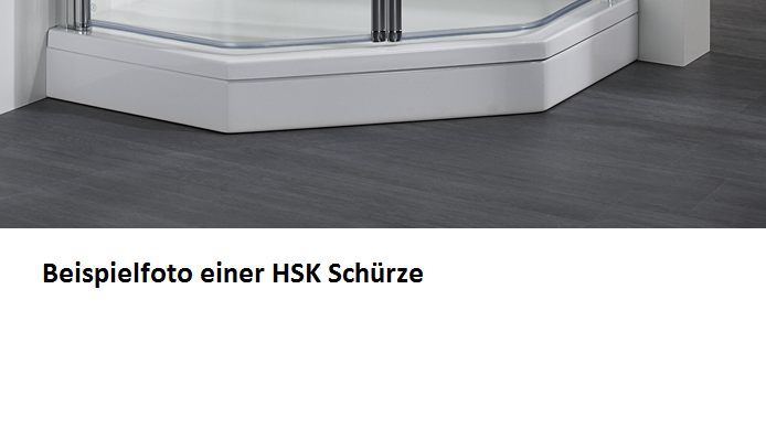 HSK Acryl Schürze 11 cm hoch, für HSK Fünfeck Duschwanne 100 x 100 cm 515003-pergamon von HSK Duschkabinenbau KG