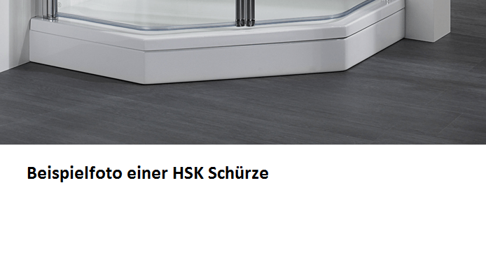 HSK Acryl Schürze 11 cm hoch, für HSK Fünfeck Duschwanne 90 x 90 cm 515002-edelweiss von HSK Duschkabinenbau KG