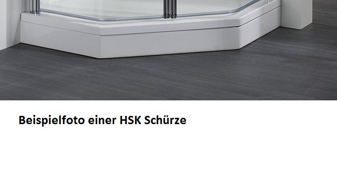 HSK Acryl Schürze 11 cm hoch, für HSK Halbkreis Duschwanne 110 x 90 cm 535002-aegaeis von HSK Duschkabinenbau KG