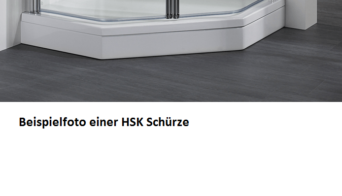 HSK Acryl Schürze 11 cm hoch, für HSK Halbkreis Duschwanne 96 x 82 cm 535001-pergamon von HSK Duschkabinenbau KG