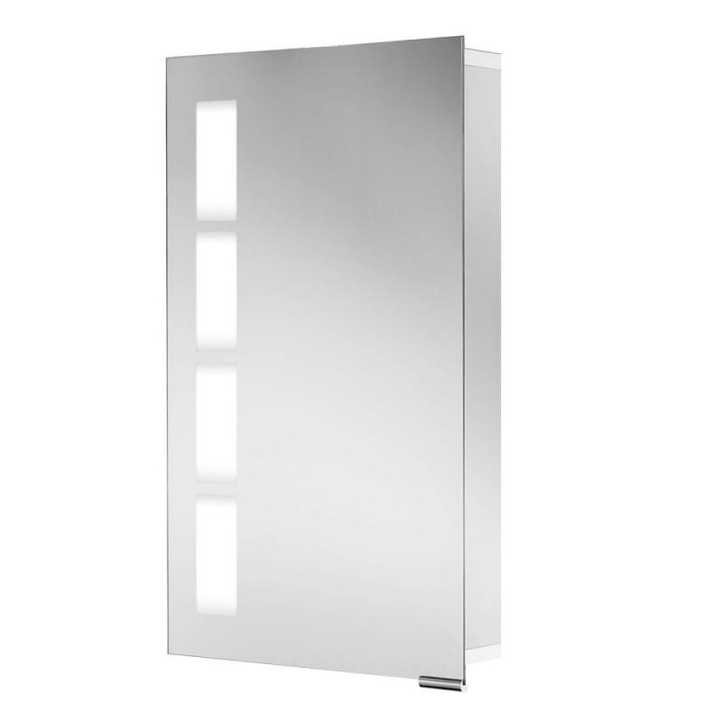 HSK Alu-Spiegelschrank ASP 500 LED 1-türig, alu silber-matt, 450 x 750, 1151045-M 1151045-M von HSK Duschkabinenbau KG