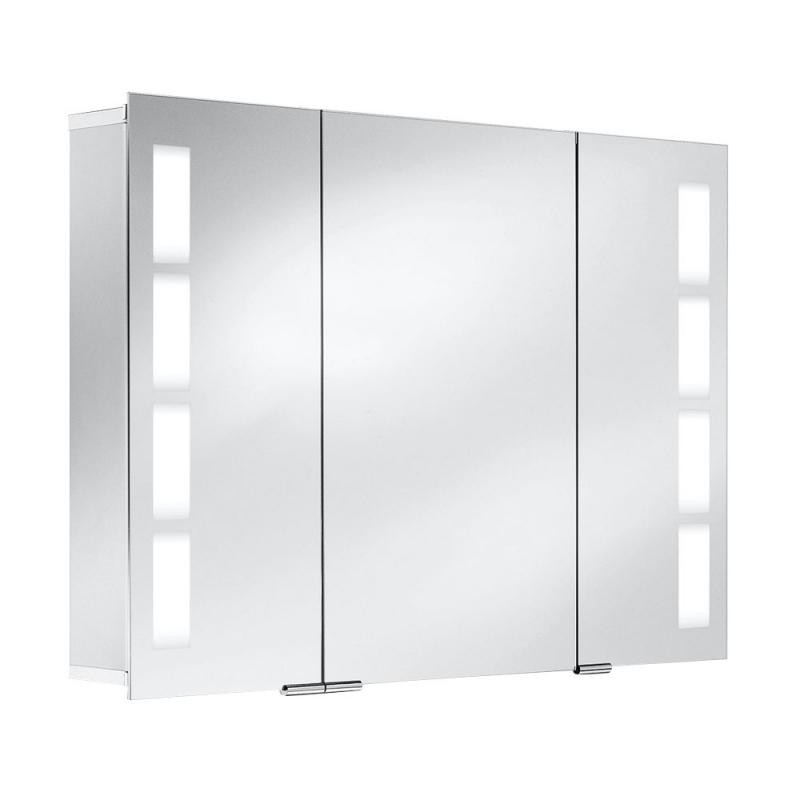 HSK Alu-Spiegelschrank ASP 500 LED 3-türig, alu silber-matt, 1050 x 750, 1153105-L 1153105-L von HSK Duschkabinenbau KG