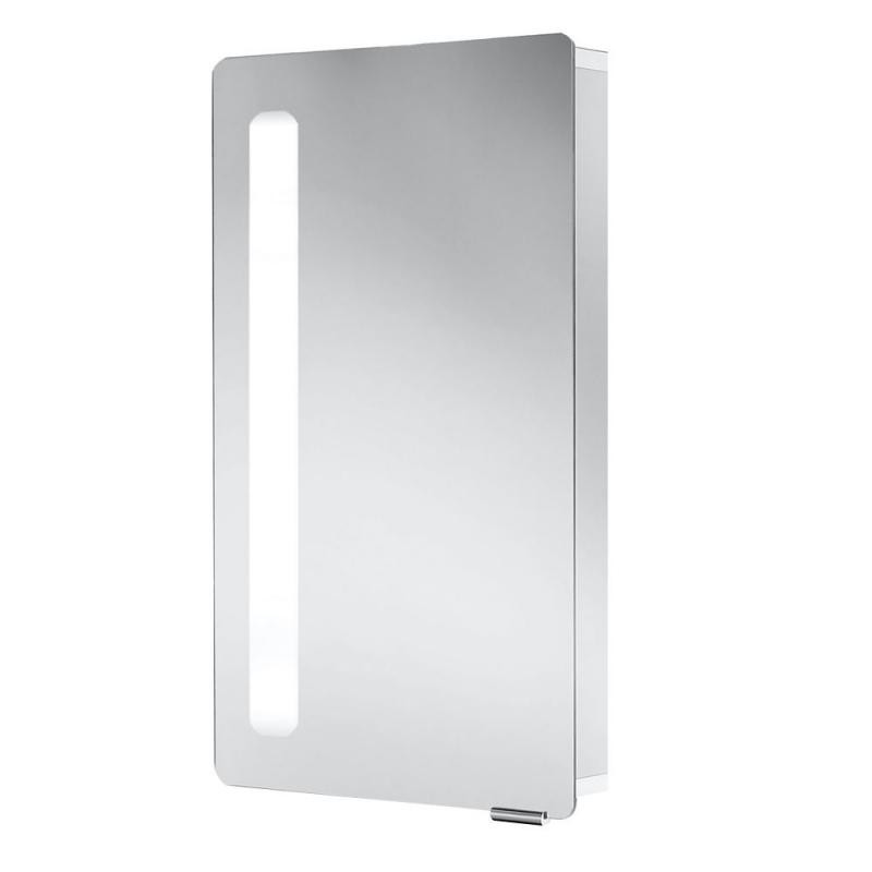 HSK Alu-Spiegelschrank ASP Softcube LED 1-türig, alu silber-matt, 450 x 750, 1161045-L 1161045-L von HSK Duschkabinenbau KG