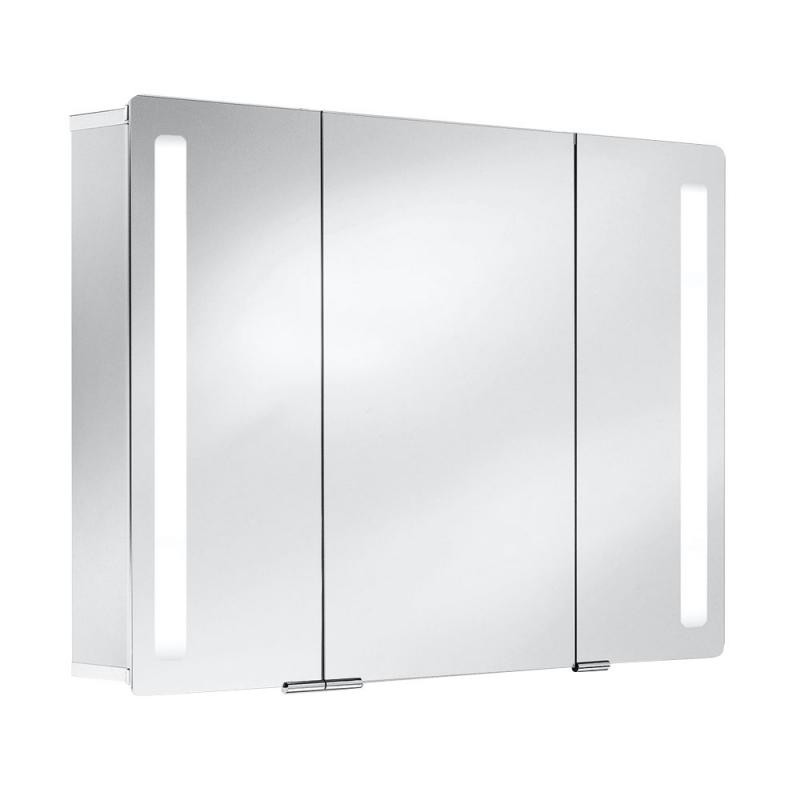 HSK Alu-Spiegelschrank ASP Softcube LED 3-türig, alu silber-matt, 1050 x 750, 1163105-M 1163105-M von HSK Duschkabinenbau KG