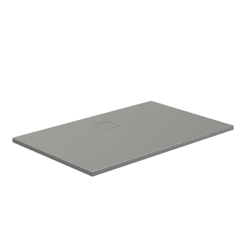 HSK Marmor-Polymer-Duschwanne, 90 x 100 cm, Steinoptik, Farbe: steingrau 5825095-steingrau von HSK Duschkabinenbau KG