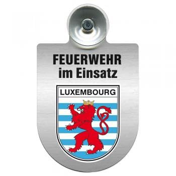 Einsatzschild Windschutzscheibe incl. Saugnapf - Feuerwehr im Einsatz - 309355 Farbe Region Luxembourg von HSK