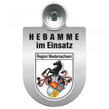 Einsatzschild Windschutzscheibe incl. Saugnapf -Hebamme im Einsatz - incl. Regionen nach Wahl - 309357 - Farbe Region Niedersachsen Einsatzschild Windschutzscheibe incl. Saugnapf -Hebamme im Einsatz - incl. Regionen nach Wahl - 309357 - Farbe Region Niedersachsen von HSK