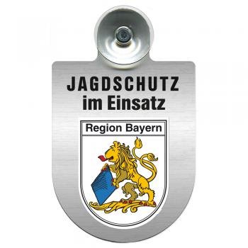 Einsatzschild Windschutzscheibe incl. Saugnapf - Jagdschutz im Einsatz- 309368 - incl. Regionen nach Wahl Farbe Region Bayern Einsatzschild Windschutzscheibe incl. Saugnapf - Jagdschutz im Einsatz- 309368 - incl. Regionen nach Wahl Farbe Region Bayern von HSK