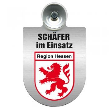 Einsatzschild Windschutzscheibe incl. Saugnapf - Schäfer im Einsatz - 309387 - incl. Regionen nach Wahl Farbe Region Hessen Einsatzschild Windschutzscheibe incl. Saugnapf - Schäfer im Einsatz - 309387 - incl. Regionen nach Wahl Farbe Region Hessen von HSK