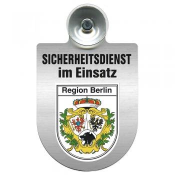 Einsatzschild Windschutzscheibe incl. Saugnapf - Sicherheitsdienst im Einsatz - 309351 Farbe Region Berlin von HSK