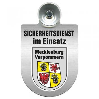 Einsatzschild Windschutzscheibe incl. Saugnapf - Sicherheitsdienst im Einsatz - 309351 Farbe Region Mecklenburg-Vorpommern von HSK
