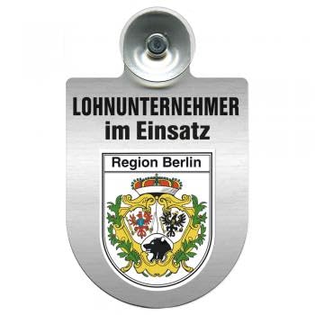 Einsatzschild mit Saugnapf - Lohnunternehmer im Einsatz - incl. Regionenwappen 393824 Farbe Region Schleswig-Holstein von HSK