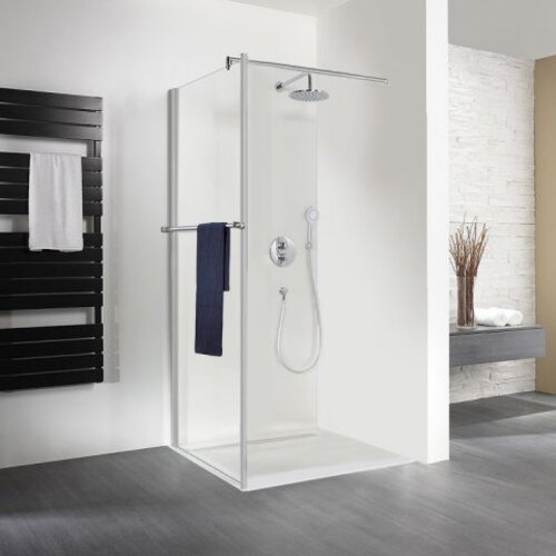 HSK Exklusiv Seitenwand für Pendeltür, Größe: 75 x 200 cm, inklusive Handtuchstange, 440075-41-50edelglas von HSK
