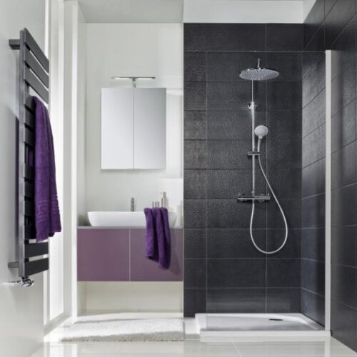 HSK Favorit Nova Seitenwand für Drehtür, Größe: 80 x 195 cm, Anschlag: rechts/links (drehbar), 153080-01-50edelglas von HSK