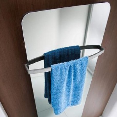 HSK Handtuchhalter einzeln, gebogen, passend zu Atelier Pur und Softcube Designheizkörper, Farbe: Anthrazit von HSK