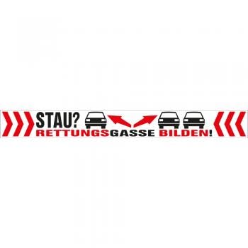 HSK PVC-Aufkleber - Stau ? Rettungsgasse bilden ! - 302062/1 - Gr. ca. 70cm x 8cm von HSK