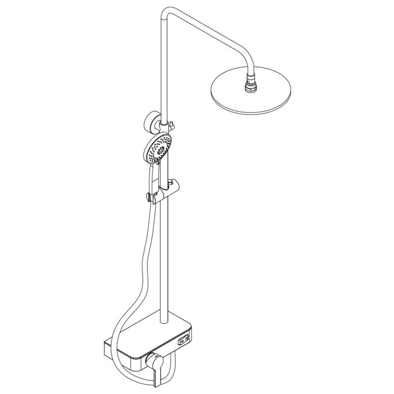 HSK Shower-Set RS 200 AquaSwitch Mix 1001800 von HSK