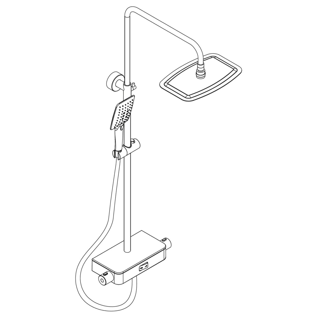 HSK Shower-Set RS Softcube AquaSwitch Thermostat 1001980 von HSK